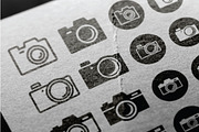 Photography Camera Icon Symbol Set