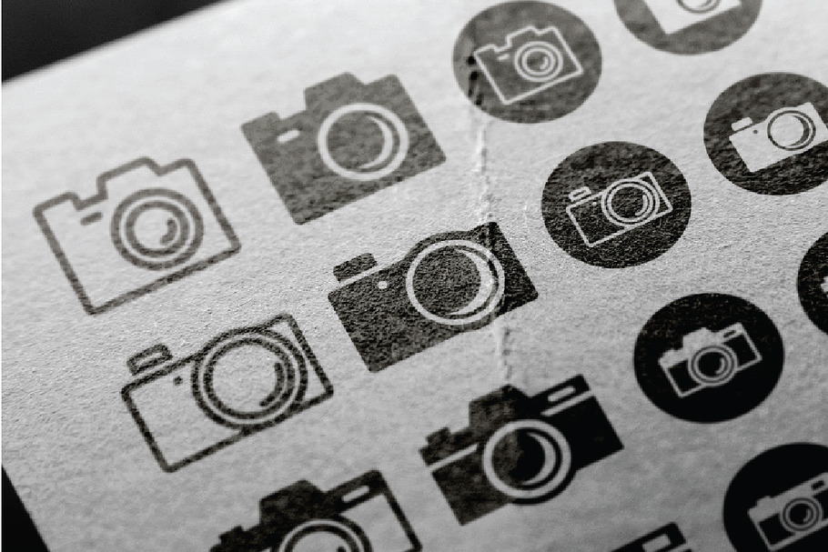 Photography Camera Icon Symbol Set in Graphics - product preview 8