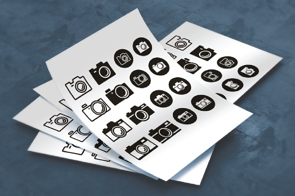 Photography Camera Icon Symbol Set in Graphics - product preview 2