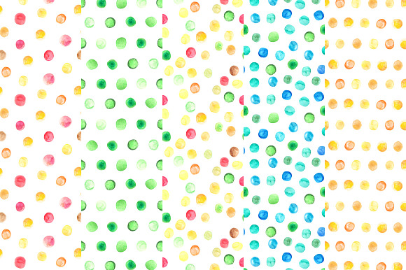 Watercolor Polka Dot SeamlessPattern in Patterns - product preview 2