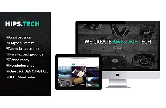 Hipstech - Classical Business Theme in WordPress Business Themes - product preview 1