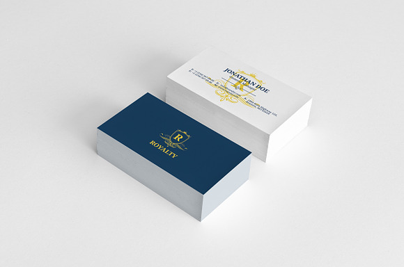 Simple Royal Business Card 56 in Business Card Templates - product preview 1