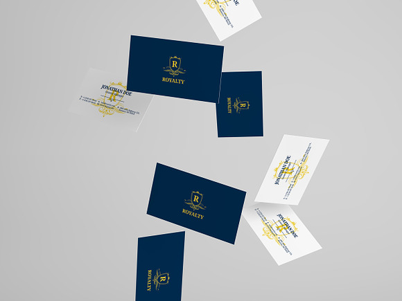 Simple Royal Business Card 56 in Business Card Templates - product preview 6