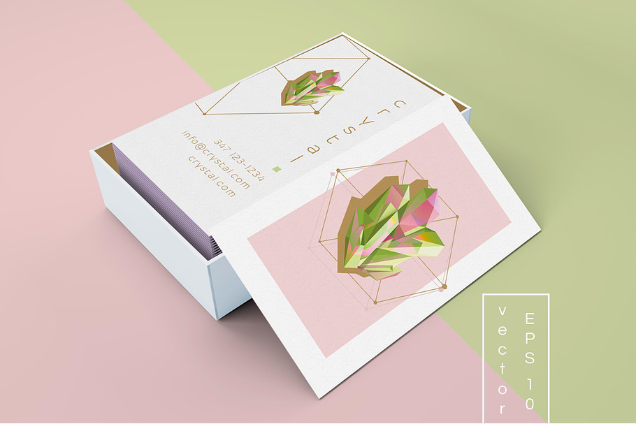 Crystal business card template