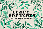 Leafy Branches Photoshop Brushes