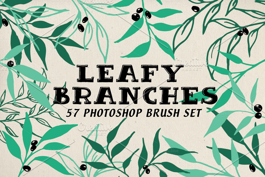 Leafy Branches Photoshop Brushes in Photoshop Brushes - product preview 8
