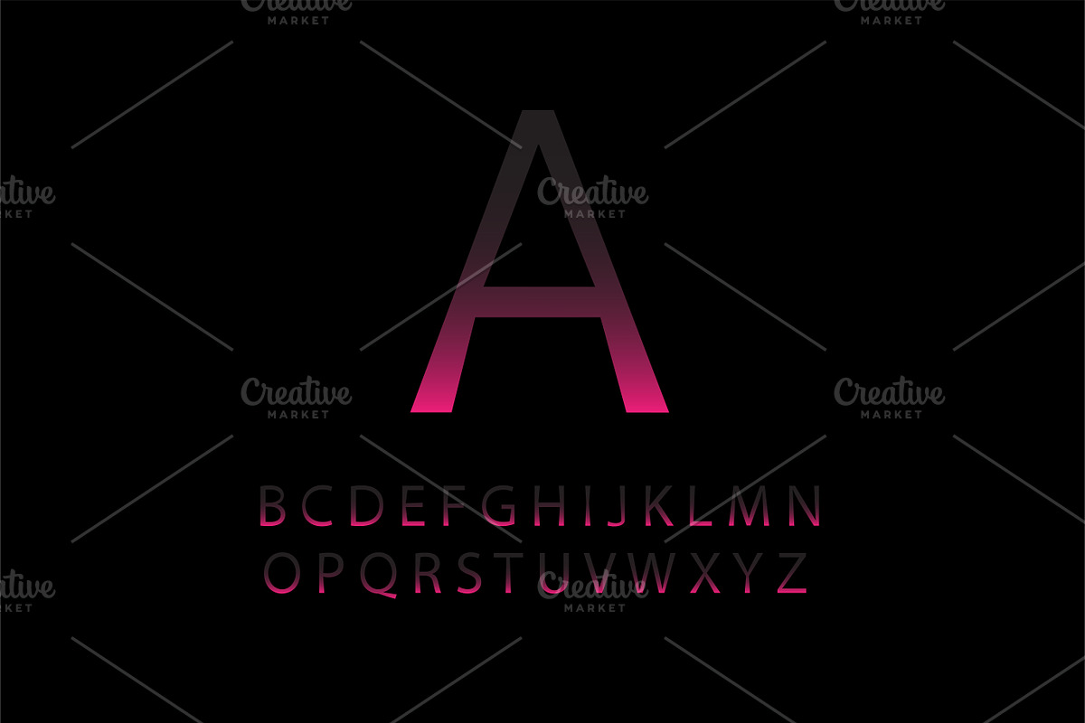 Pink font with shadow vector in Graphics - product preview 8