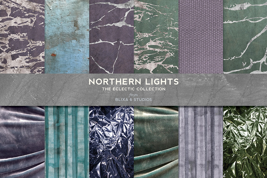 Northern Lights: Silver Foil Marbles