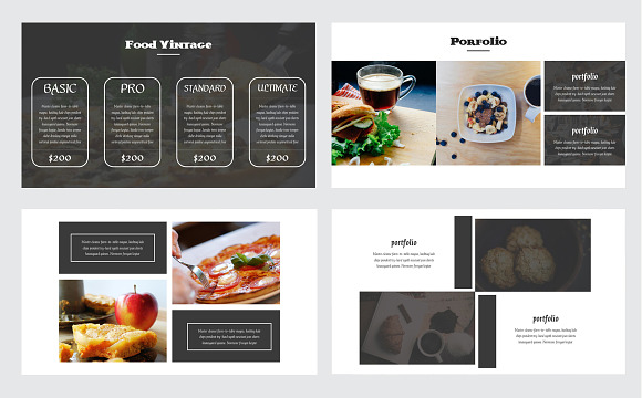 Food Vintage Keynote Template in Keynote Templates - product preview 5