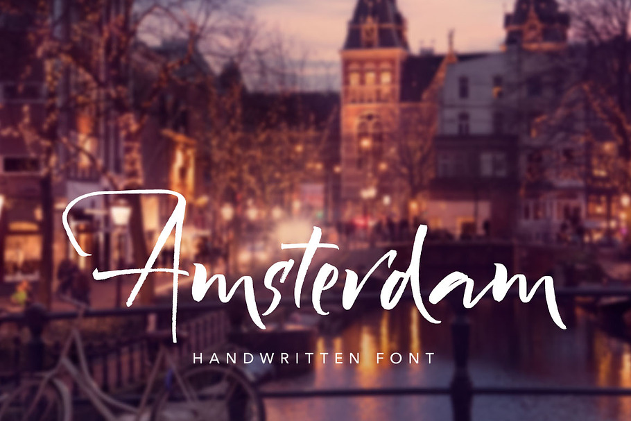 Amsterdam Handwritten Font in Script Fonts - product preview 8