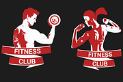 Logo for fitness clubs