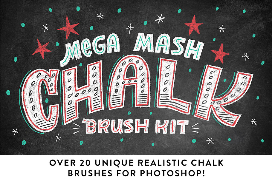 Realistic Photoshop Chalk Brushes! in Photoshop Brushes - product preview 8
