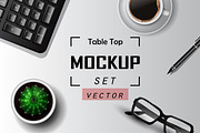 Table top Vector Mock up set