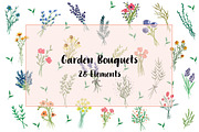 Garden Bouquets Clip Art
