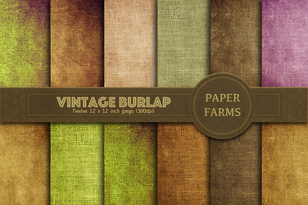 Vintage burlap digital paper 
