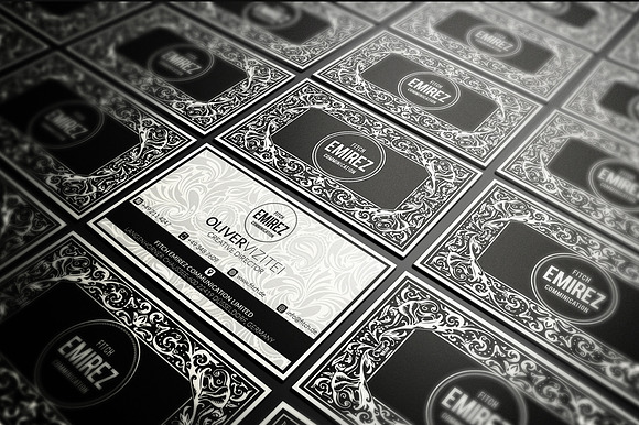 Black And White Business Card in Business Card Templates - product preview 1