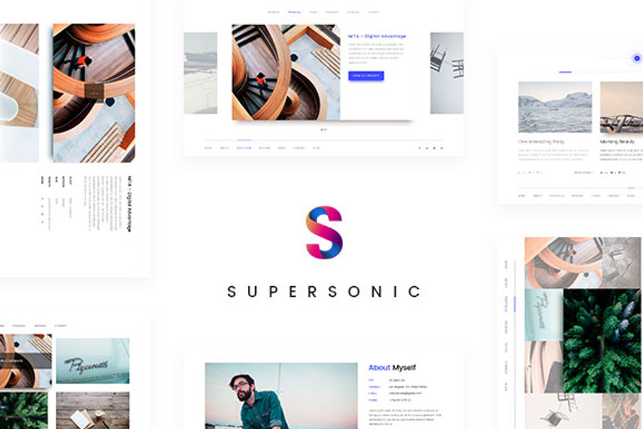 Supersonic — Creative Resume/CV PSD