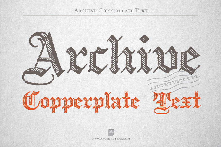 Archive Copperplate Text in Text Fonts - product preview 8