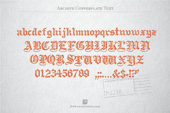 Archive Copperplate Text in Text Fonts - product preview 2