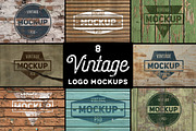 8 Vintage Logo Mockups vol. 2
