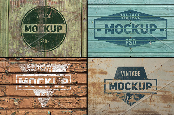 8 Vintage Logo Mockups vol. 2 in Branding Mockups - product preview 2