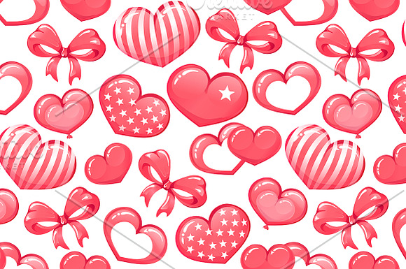 SET / ROSE Valentine's day, Pattern in Illustrations - product preview 2