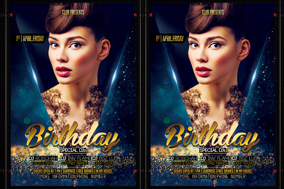 Birthday Flyer Template in Flyer Templates - product preview 2