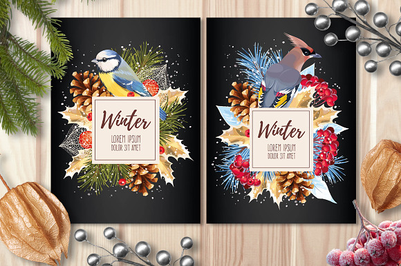 Winter Card 3 in Postcard Templates - product preview 1