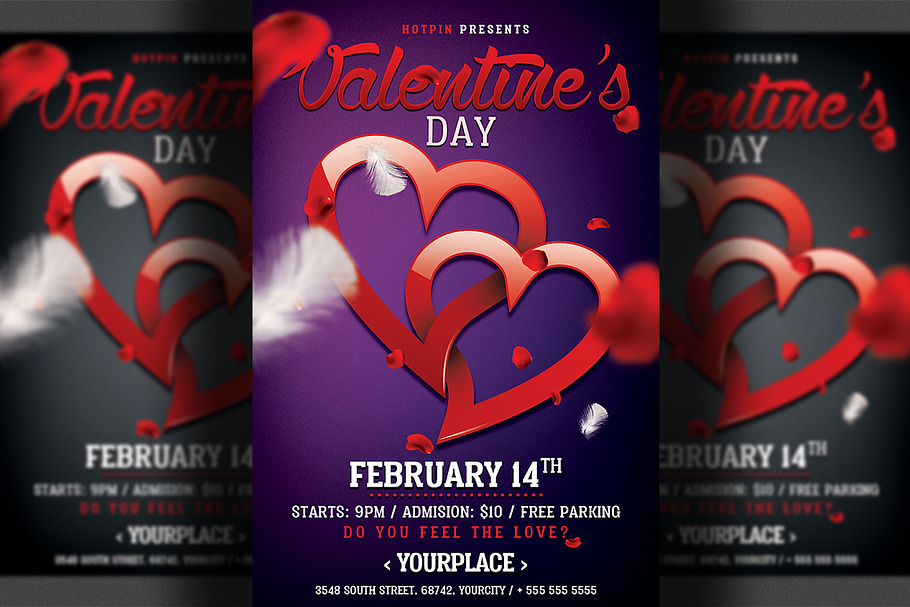 Valentines Day Party Flyer Template in Flyer Templates - product preview 8