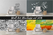 Wall Mockup - Sticker Mockup Vol 308