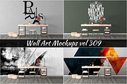 Wall Mockup - Sticker Mockup Vol 309
