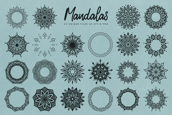 Aboree Mandala Collection Bundle in Illustrations - product preview 1