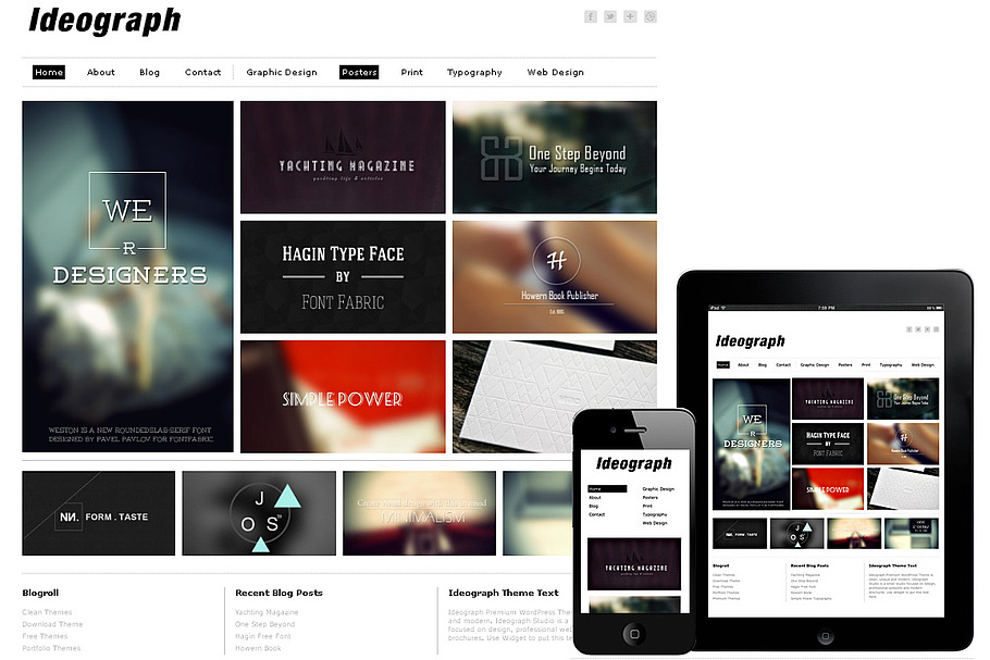 Ideograph Responsive WordPress Theme in WordPress Minimal Themes - product preview 8