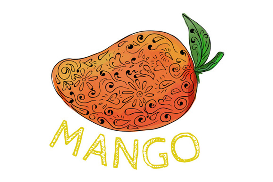 Mango Juicy Fruit Mandala