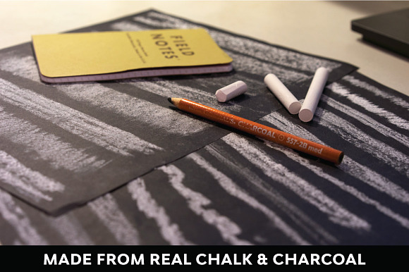 Chalk & Charcoal Vector Brushes in Photoshop Brushes - product preview 4