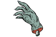 Zombie Monster Hand Drawing