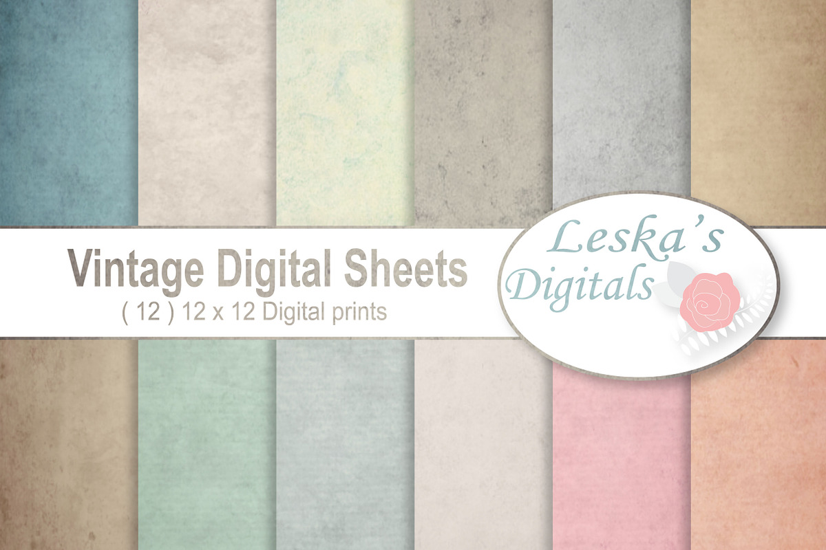 Vintage Paper Backgrounds in Textures - product preview 8