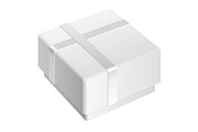 White blank Package Box