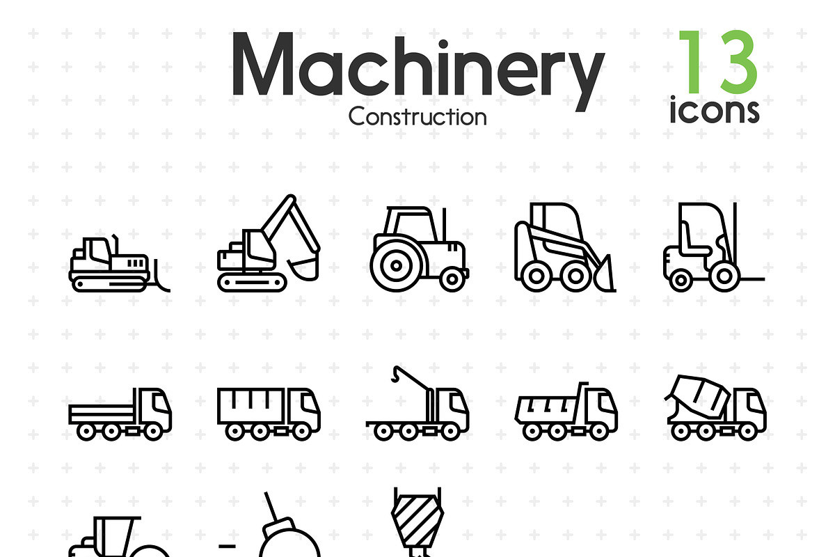 Construction Machinery  in Construction Icons - product preview 8