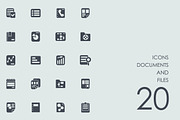 Documents and files icons