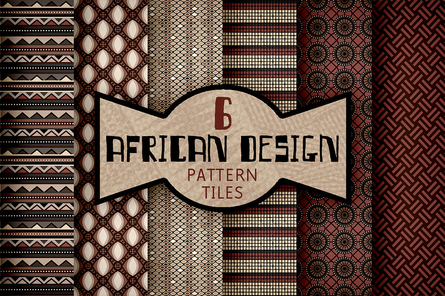 African Design Fabric Vector