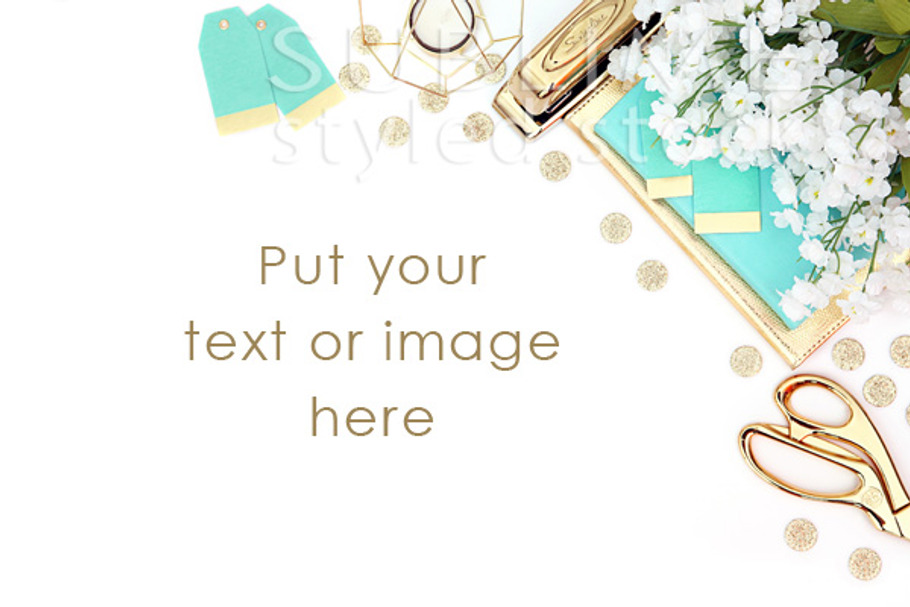 Styled Stock Photography~Turquoise  in Product Mockups - product preview 8