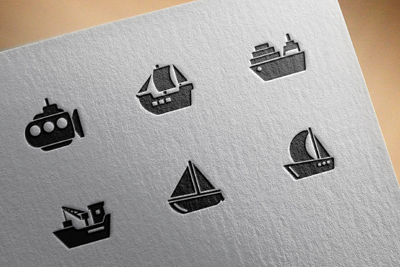 Boat icons in Graphics - product preview 3