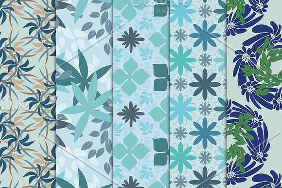 Floral Seamless Patterns in Patterns - product preview 1