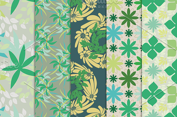 Floral Seamless Patterns in Patterns - product preview 2