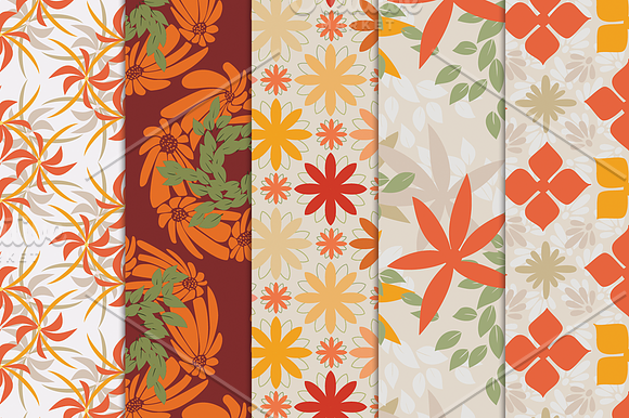 Floral Seamless Patterns in Patterns - product preview 3