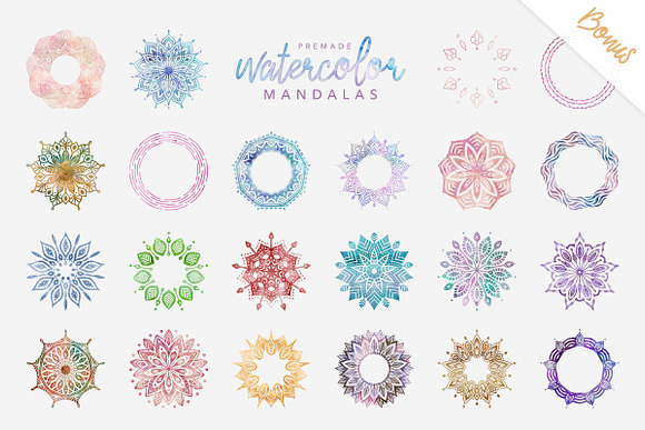 Aboree Mandala Collection Bundle in Illustrations - product preview 3