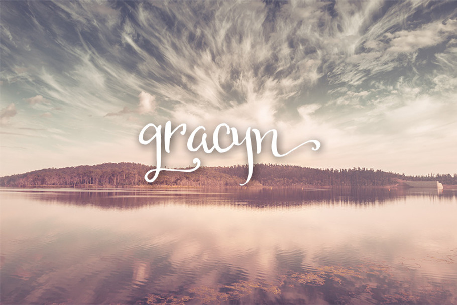 Gracyn in Script Fonts - product preview 8