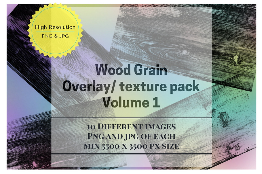 Wood Grain Overlay / Texture Pack 1 in Textures - product preview 8