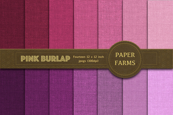 Pink burlap digital paper 